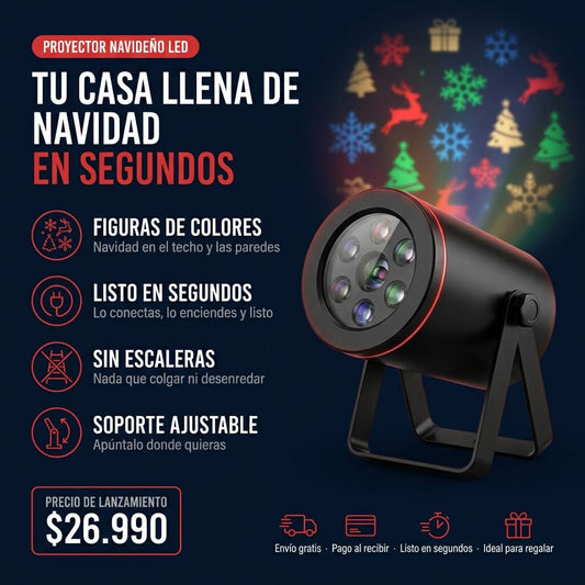 MINI PROYECTOR NAVIDEÑO