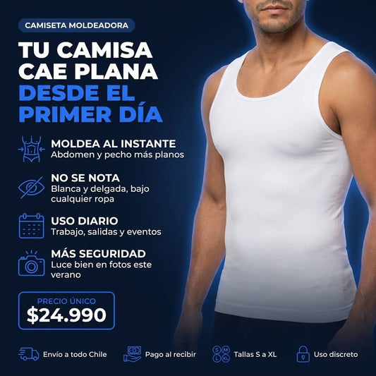 Camiseta Reductora Hombre Faja