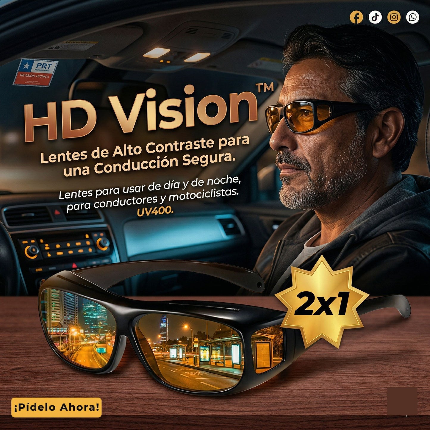 HD Vision Pro™ - Ve más. Maneja seguro.