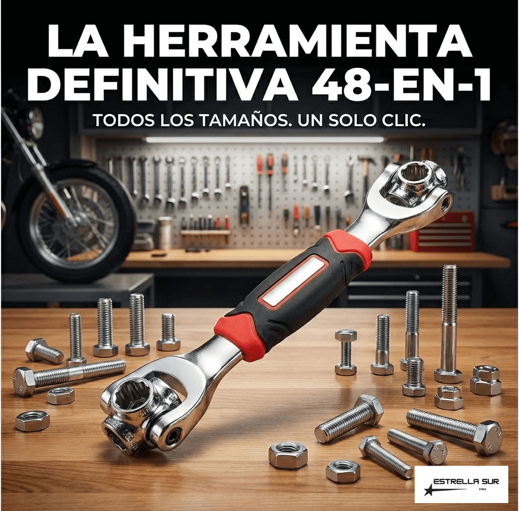 La Última Llave que Necesitarás: Herramienta Definitiva 48-en-1 (Giro 360°)