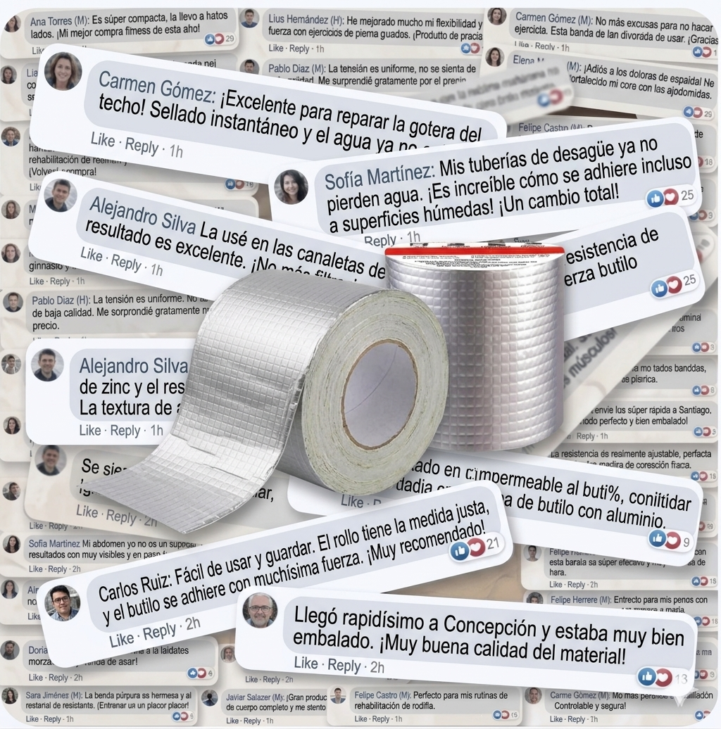 Reseñas reales de clientes satisfechos con la Cinta Selladora Impermeable