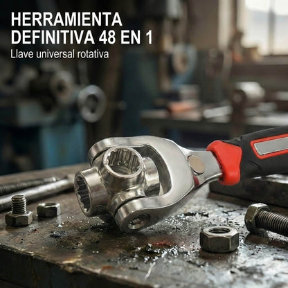 La Última Llave que Necesitarás: Herramienta Definitiva 48-en-1 (Giro 360°)
